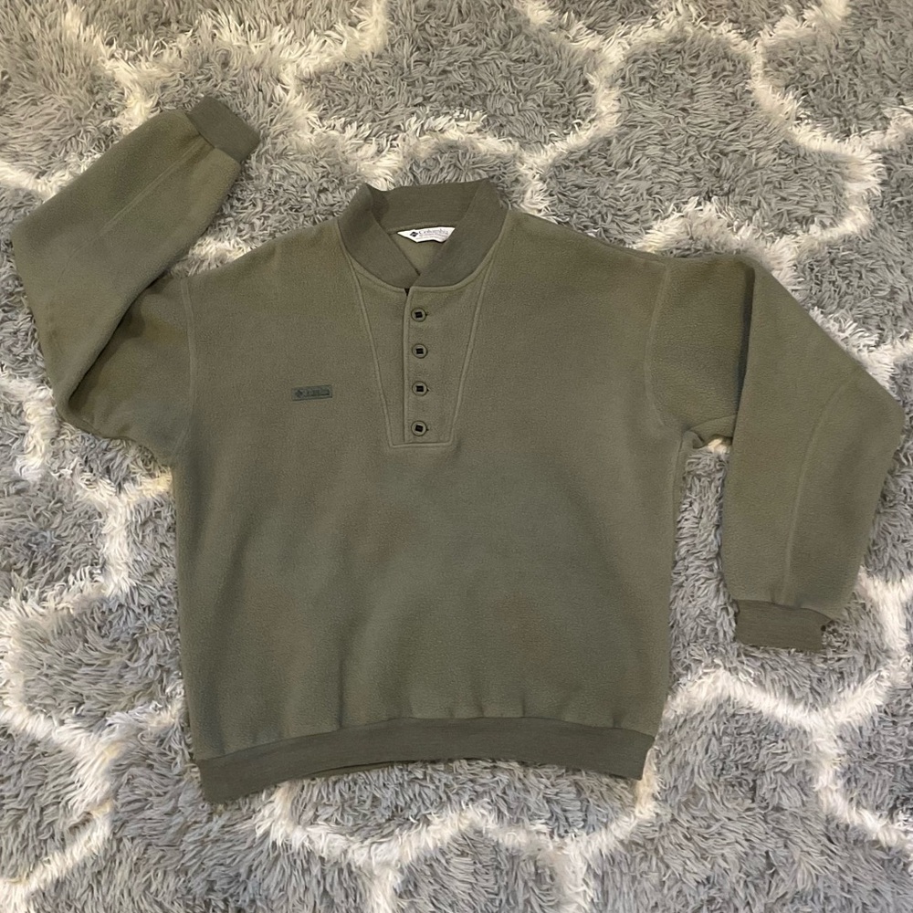 Vintage Columbia Quarter Button Fleece Pullover